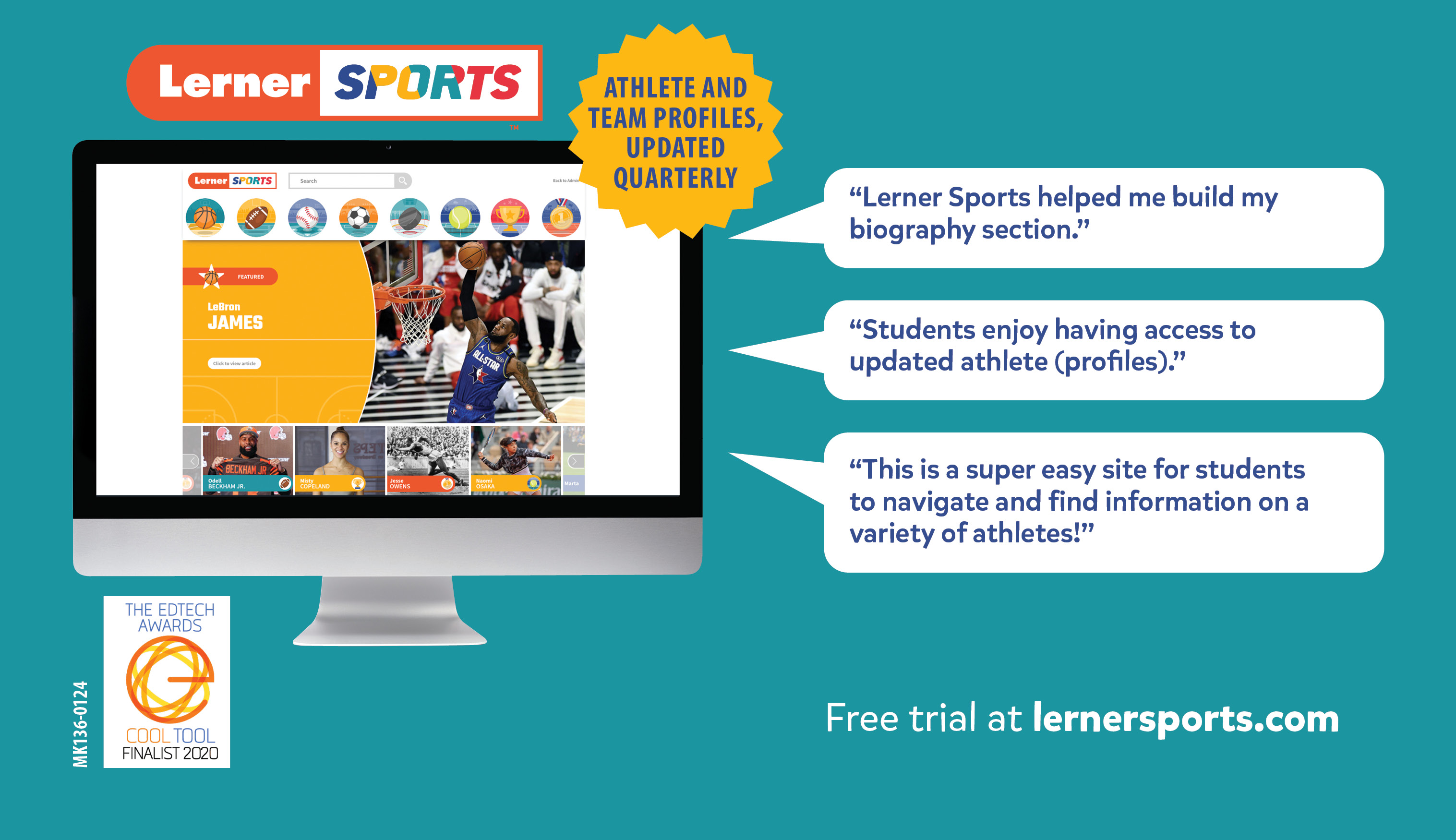 Lerner Sports: Athlete and team profiles, updated quarterly